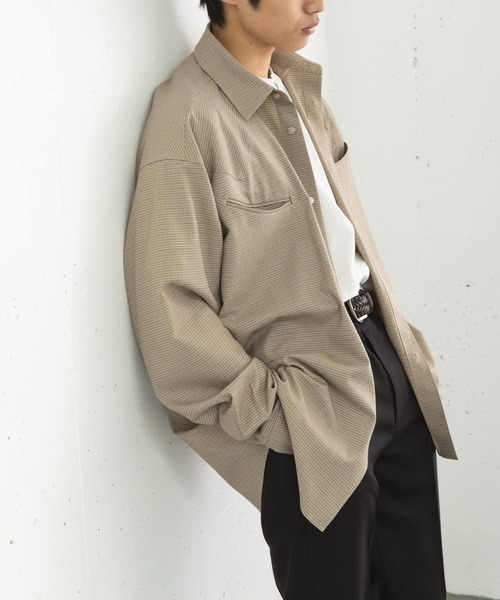 SENSE OF PLACE by URBAN RESEARCH（センスオブプレイスバイアーバンリサーチ）の「チェックウエスタンシャツ（シャツ/ブラウス・メンズ・ライトベージュ/ダークブラウン/カーキ・MEDIUM/LARGE）」の2枚目の写真