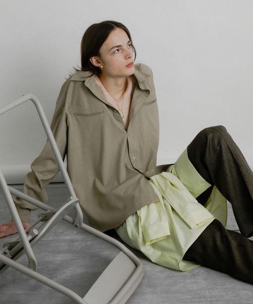 SENSE OF PLACE by URBAN RESEARCH（センスオブプレイスバイアーバンリサーチ）の「チェックウエスタンシャツ（シャツ/ブラウス・メンズ・ライトベージュ/ダークブラウン/カーキ・MEDIUM/LARGE）」の10枚目の写真