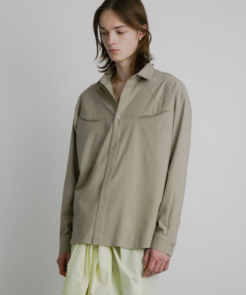 SENSE OF PLACE by URBAN RESEARCH（センスオブプレイスバイアーバンリサーチ）の「チェックウエスタンシャツ（シャツ/ブラウス・メンズ・ライトベージュ/ダークブラウン/カーキ・MEDIUM/LARGE）」の12枚目の写真