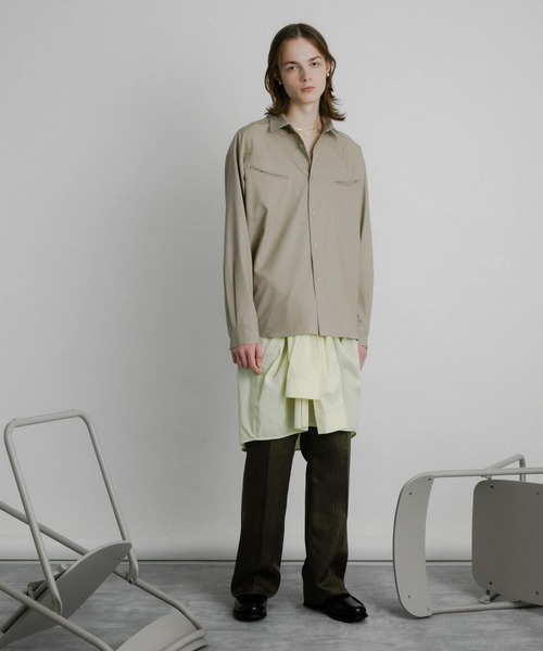 SENSE OF PLACE by URBAN RESEARCH（センスオブプレイスバイアーバンリサーチ）の「チェックウエスタンシャツ（シャツ/ブラウス・メンズ・ライトベージュ/ダークブラウン/カーキ・MEDIUM/LARGE）」の13枚目の写真