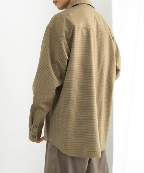 SENSE OF PLACE by URBAN RESEARCH（センスオブプレイスバイアーバンリサーチ）の「チェックウエスタンシャツ（シャツ/ブラウス・メンズ・ライトベージュ/ダークブラウン/カーキ・MEDIUM/LARGE）」の18枚目の写真