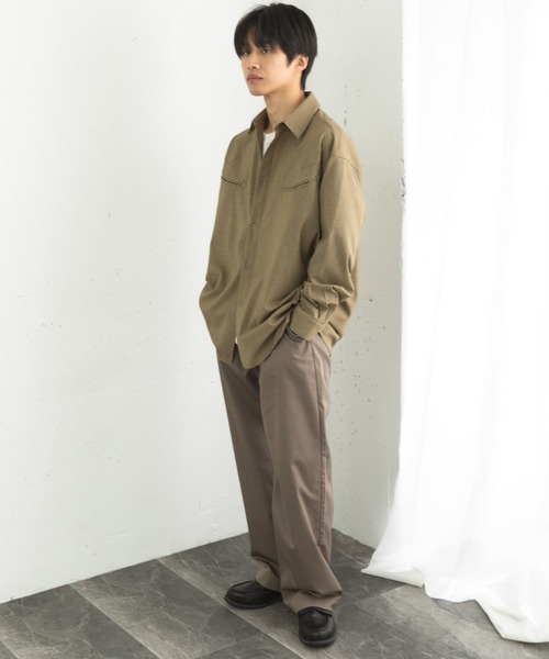 SENSE OF PLACE by URBAN RESEARCH（センスオブプレイスバイアーバンリサーチ）の「チェックウエスタンシャツ（シャツ/ブラウス・メンズ・ライトベージュ/ダークブラウン/カーキ・MEDIUM/LARGE）」の19枚目の写真