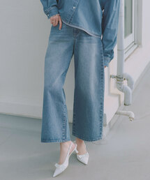 KOBE LETTUCE | 選べるサイズ アンクルワイドデニム(デニムパンツ)