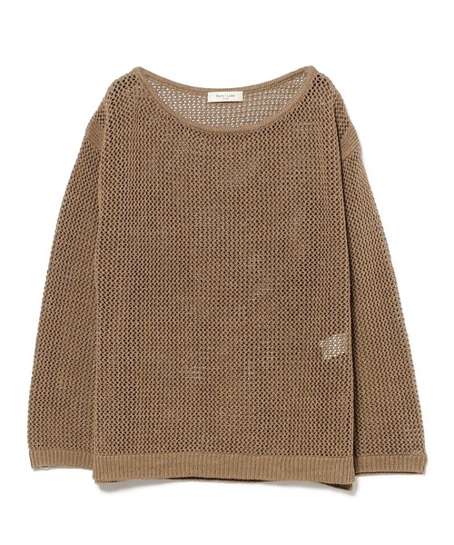 Demi-Luxe BEAMS ビームス ニット セーター 長袖 毛100 セール】ギマコットン ロングスリーブ プルオーバー［手洗い可