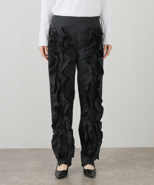 TOGA PULLA（トーガ　プルラ）の「TOGA PULLA MEMORY TAFFTA PANTS TP251-FF231：パンツ（その他パンツ・レディース・ブラック・36/34）」の18枚目の写真