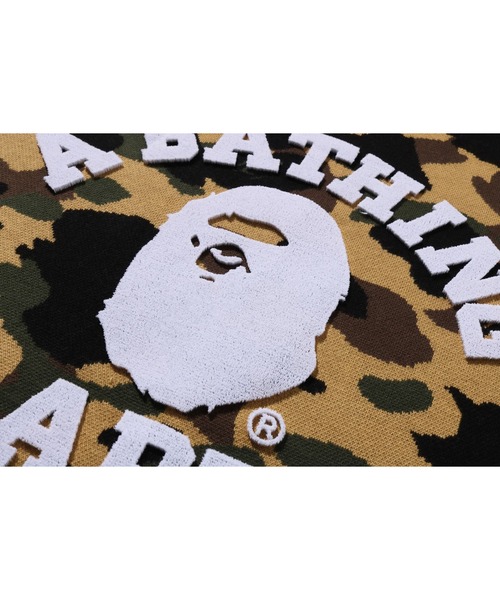 アベイシングエイプ　1ST CAMO COLLEGE CREWNECK 未使用 A BATHING APE (アベイシングエイプ) COLOR CAMO COLLEGE