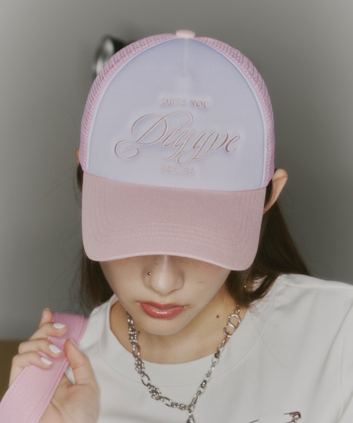 ✴︎新品✴︎GLOGANG 刺繍 PINK メッシュロゴキャップ ✴︎新品