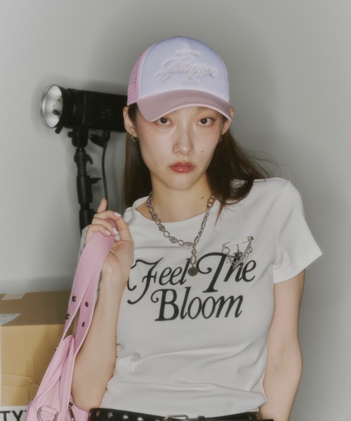 DTYYPE（ドタイプ）の「DTYYPE刺繍ロゴメッシュキャップ（キャップ・レディース・ブラック/ブラウン/ピンク・FREE）」の5枚目の写真
