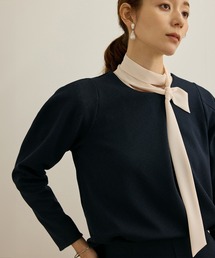 ROPE'（ロペ）の「【洗える】ジャガードニットプルオーバー（梨地プルオーバー）/セットアップ対応（Tシャツ/カットソー）」