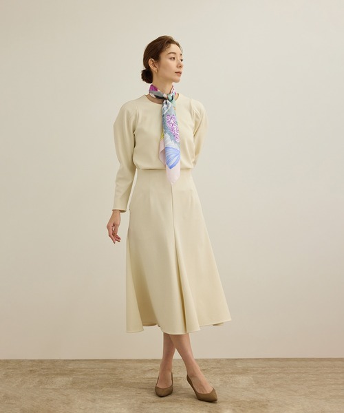 ROPE'（ロペ）の「【洗える】ジャガードニットプルオーバー（梨地プルオーバー）/セットアップ対応（Tシャツ/カットソー・レディース・ベージュ/ネイビー・36/38）」の16枚目の写真