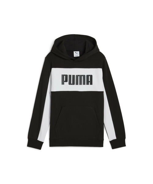 PUMA（プーマ）の「PUMA プーマ ボーイズ ESS ブロック フーディ TR B 120-160cm（パーカー・キッズ・ブラック/ネイビー・140/150/160/120/130）」の5枚目の写真