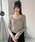 muahmuahi[A[Aj́uA'GEM/9 × .kom wmuah muah/[A[Ax STRIPE U NECK LONG SLEEVE T-SHIRT/XgCv U lbN Jbg\[iTVc/Jbg\[jvbJ[L