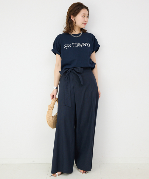 現行品！！定価¥12,100 SLOBE IENA リネン混リボンパンツ　36 セール】リネン混リボンパンツ（その他パンツ）｜SLOBE IENA