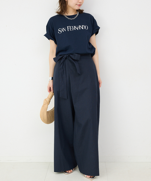 リネン混リボンパンツ（その他パンツ）｜SLOBE IENA（スローブ
