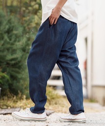 mp13309-Silky Stripe Denim Balloon Pants バルーンパンツ