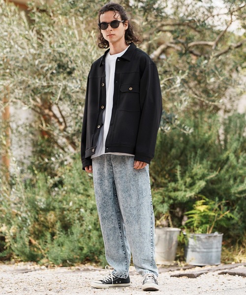 CAMBIO(カンビオ)の「mp13309-Silky Stripe Denim Balloon Pants バルーンパンツ(デニムパンツ・メンズ・ネイビー/インディゴブルー/ライトインディゴブルー・S/M/L)」の7枚目の写真