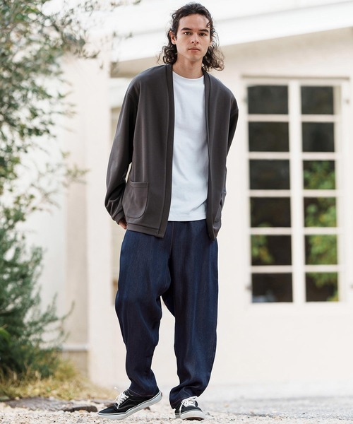 CAMBIO(カンビオ)の「mp13309-Silky Stripe Denim Balloon Pants バルーンパンツ(デニムパンツ・メンズ・ネイビー/インディゴブルー/ライトインディゴブルー・S/M/L)」の16枚目の写真