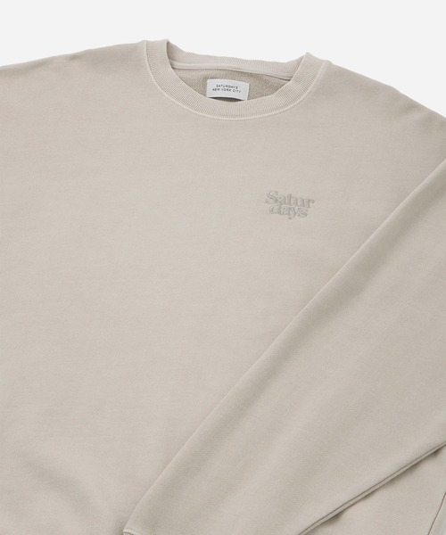 Saturdays NYC(サタデーズ ニューヨークシティ )の「Saturdays Pigmentdyed Sweatshirt(スウェット・メンズ・ブラック/ホワイト系その他2・L/M/S/XL)」の5枚目の写真