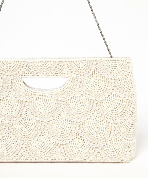 Andemiu（アンデミュウ）の「パールビーズクラッチ323725（クラッチバッグ・レディース・アイボリー・FREE）」の9枚目の写真