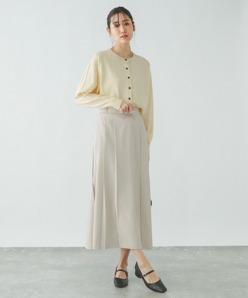 GLOBAL WORK(グローバルワーク)の「イージーケアチノプリーツスカート/290670(スカート・レディース・ベージュ/スミクロ/グレイッシュベージュ・LARGE/MEDIUM)」の22枚目の写真