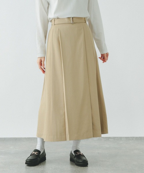 GLOBAL WORK(グローバルワーク)の「イージーケアチノプリーツスカート/290670(スカート・レディース・ベージュ/スミクロ/グレイッシュベージュ・LARGE/MEDIUM)」の17枚目の写真