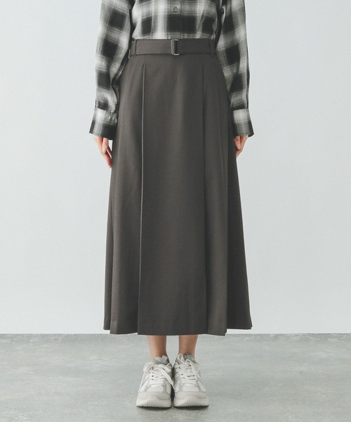 GLOBAL WORK(グローバルワーク)の「イージーケアチノプリーツスカート/290670(スカート・レディース・ベージュ/スミクロ/グレイッシュベージュ・LARGE/MEDIUM)」の15枚目の写真