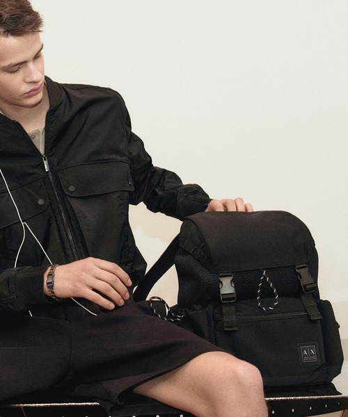 Armani Exchange ナイロン 2WAYリュック ユニセックス A4対応 Armani Exchange ナイロン 2WAYリュック ユニセックス A4対応 (A