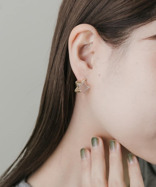 SMELLY（スメリー）の「マットクリアモチーフピアス（ピアス（両耳用）・レディース・その他2/その他1・-）」の9枚目の写真