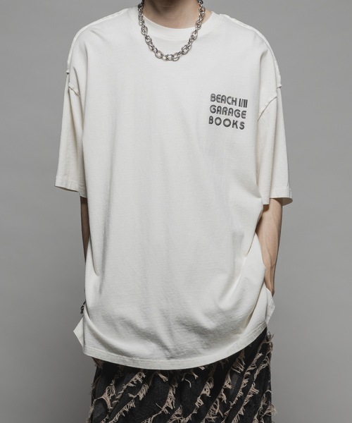 CASPER JOHN（キャスパージョン）の「Pigment big print T-shirts/ピグメントビッグプリントTシャツ（Tシャツ/カットソー・メンズ・ホワイト/ホワイト系その他/ホワイト系その他3/ブラック系その他4/ブラック/ブラック系その他2/ホワイト系その他2/ホワイト系その他4/ブラック系その他/ブラック系その他3・X-SMALL/SMALL/MEDIUM/LARGE）」の5枚目の写真