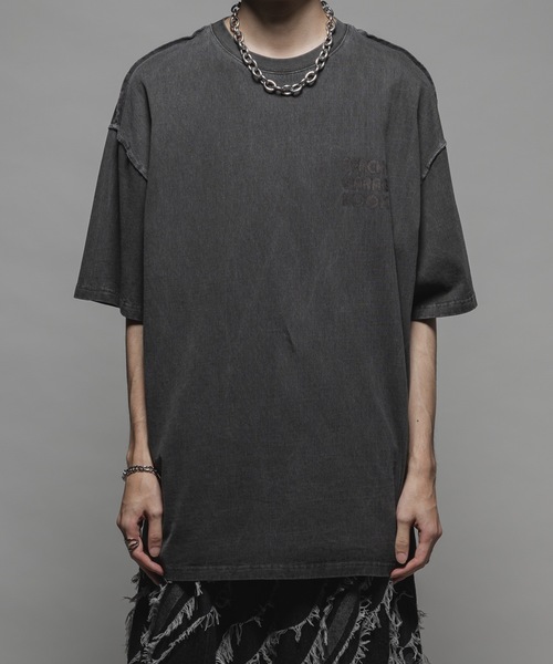 CASPER JOHN（キャスパージョン）の「Pigment big print T-shirts/ピグメントビッグプリントTシャツ（Tシャツ/カットソー・メンズ・ホワイト/ホワイト系その他/ホワイト系その他3/ブラック系その他4/ブラック/ブラック系その他2/ホワイト系その他2/ホワイト系その他4/ブラック系その他/ブラック系その他3・X-SMALL/SMALL/MEDIUM/LARGE）」の9枚目の写真