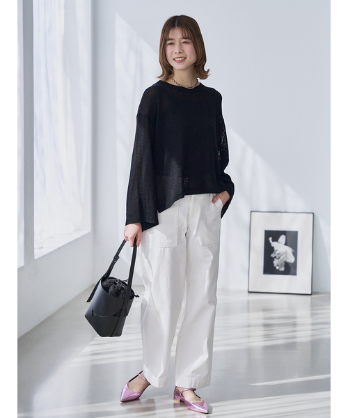 LE TALON(ルタロン)の「LE TALON cutting bag(ショルダーバッグ・レディース・ベージュ/ブラック・FREE)」の3枚目の写真