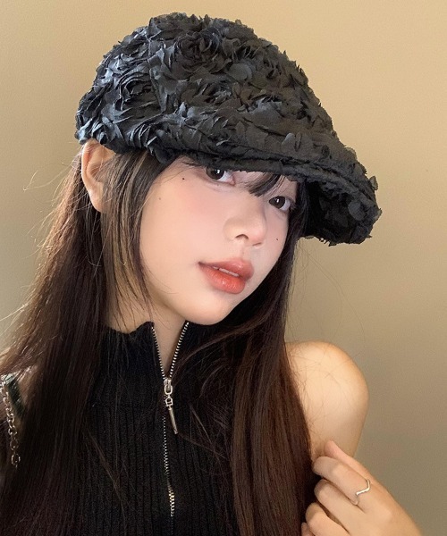 pium フリル付き黒ベレー帽 2025年最新】pium ベレー帽の人気アイテム - メルカリ