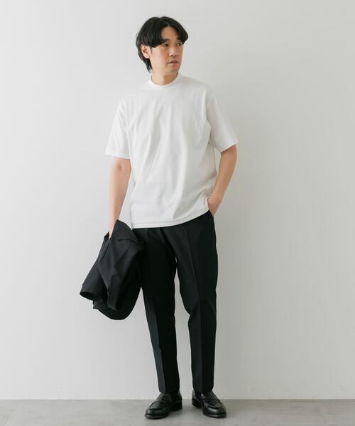 セール】『抗菌/防臭』LIFE STYLE TAILOR シルケットポンチストレッチT