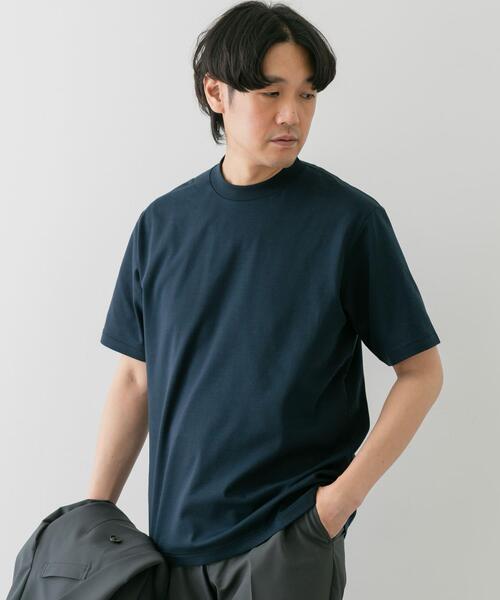 URBAN RESEARCH DOORS（アーバンリサーチドアーズ）の「『抗菌/防臭』LIFE STYLE TAILOR　シルケットポンチストレッチTシャツ（シャツ/ブラウス・メンズ・チャコールグレー/ブラック系その他/ブルー系その他/ホワイト/ライトグレー・MEDIUM/LARGE/X-LARGE）」の6枚目の写真