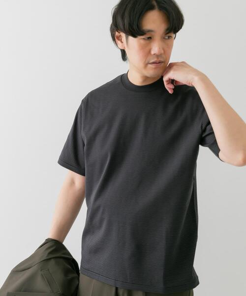 URBAN RESEARCH DOORS（アーバンリサーチドアーズ）の「『抗菌/防臭』LIFE STYLE TAILOR　シルケットポンチストレッチTシャツ（シャツ/ブラウス・メンズ・チャコールグレー/ブラック系その他/ブルー系その他/ホワイト/ライトグレー・MEDIUM/LARGE/X-LARGE）」の16枚目の写真