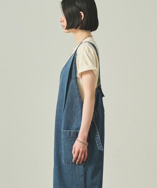KHA:KI / カーキ」 Vネックオーバーオール V-NECK OVERALLS