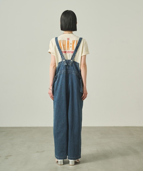 KHA:KI / カーキ」 Vネックオーバーオール V-NECK OVERALLS