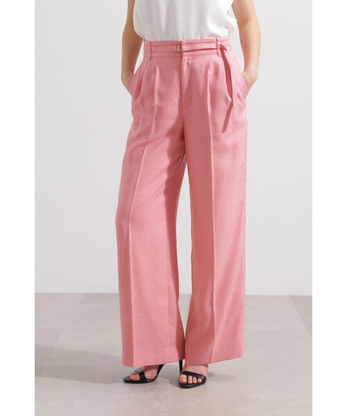 PINKY&DIANNE（ピンキーアンドダイアン）の「◆スリムベルト付きワイドパンツ（その他パンツ・レディース・ピンク/ベージュ系その他・38/36）」の4枚目の写真