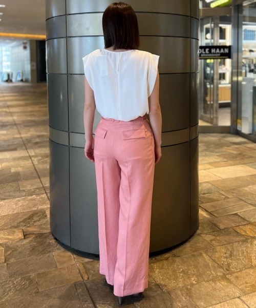 PINKY&DIANNE（ピンキーアンドダイアン）の「◆スリムベルト付きワイドパンツ（その他パンツ・レディース・ピンク/ベージュ系その他・38/36）」の14枚目の写真