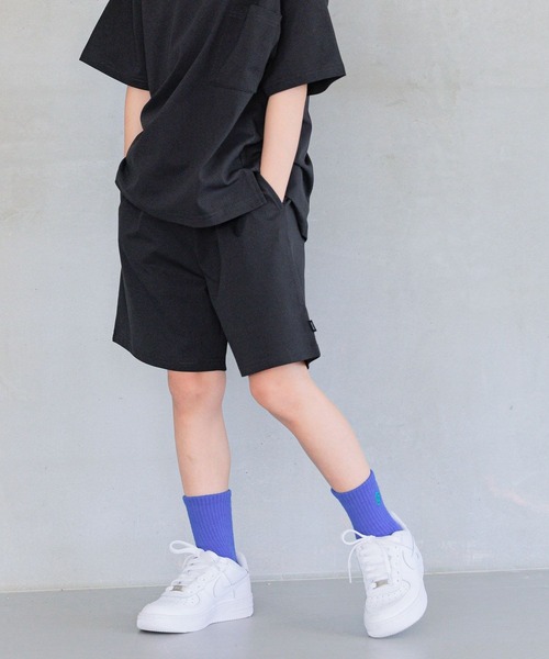 BAYFLOW（ベイフロー）の「[多機能デイリーウェア★]『MULTI B(マルチ・ビー)』ショーツ(KIDS)（その他パンツ・キッズ・ブルー/ライム/チャコール/パープル/グレイッシュベージュ/ブラック・110cm/150cm/140cm/130cm/120cm）」の2枚目の写真