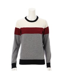 ニット セーター Felisi Golf（フェリージ ゴルフ） メリノウールクルーネックニット WS MERINO MONOGRAM CREW NEC Felisi Golf（フェリージ ゴルフ） メリノウールクルーネック