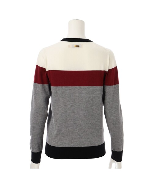 Felisi Golf(フェリージゴルフ)の「レディース|Felisi Golf(フェリージ ゴルフ)WS MERINO STRIPE KNIT(ニット/セーター・レディース・ピンク/グレー・L/M/S/XS)」の3枚目の写真