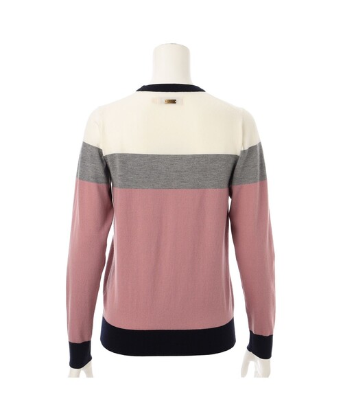 Felisi Golf(フェリージゴルフ)の「レディース|Felisi Golf(フェリージ ゴルフ)WS MERINO STRIPE KNIT(ニット/セーター・レディース・ピンク/グレー・L/M/S/XS)」の9枚目の写真