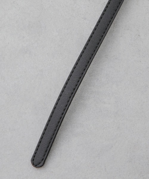 NANO universe(ナノユニバース)の「無段階調整 レクタングル型バックルベルト(ベルト・レディース・ブラック/ベージュ・FREE)」の8枚目の写真