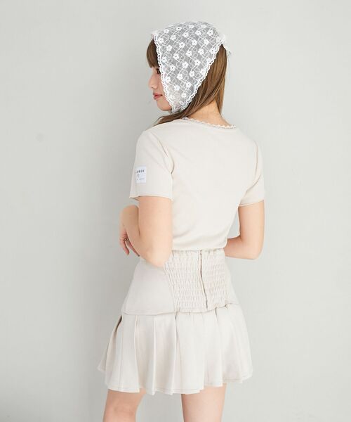 MAJESTIC LEGON（マジェスティックレゴン）の「SWIMMERコラボ キャラTシャツ（Tシャツ/カットソー・レディース・オフホワイト/ベージュ・MEDIUM）」の15枚目の写真