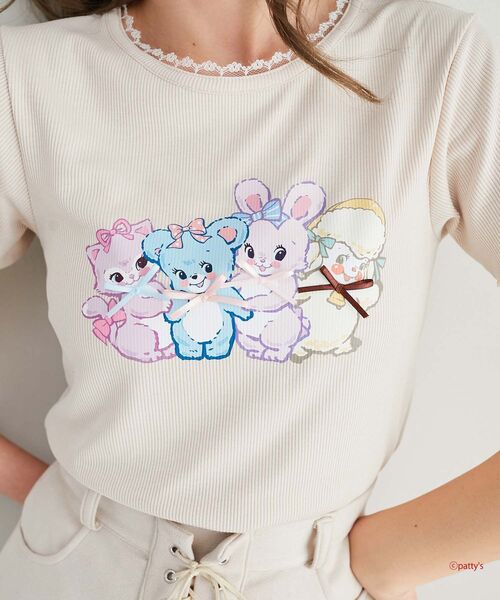 MAJESTIC LEGON（マジェスティックレゴン）の「SWIMMERコラボ キャラTシャツ（Tシャツ/カットソー・レディース・オフホワイト/ベージュ・MEDIUM）」の16枚目の写真