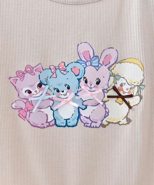 MAJESTIC LEGON（マジェスティックレゴン）の「SWIMMERコラボ キャラTシャツ（Tシャツ/カットソー・レディース・オフホワイト/ベージュ・MEDIUM）」の18枚目の写真