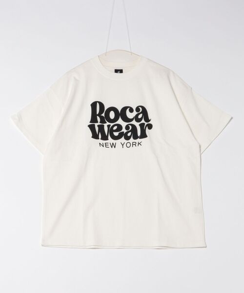 ROCAWEAR(ロカウェア)の「ROCAWEAR Tシャツ(Tシャツ/カットソー・レディース・ブラック/スミクロ/ホワイト・M/L/XL)」の2枚目の写真
