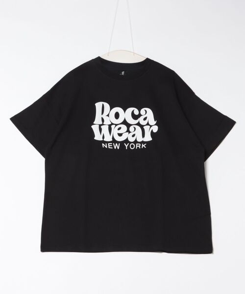 ROCAWEAR(ロカウェア)の「ROCAWEAR Tシャツ(Tシャツ/カットソー・レディース・ブラック/スミクロ/ホワイト・M/L/XL)」の1枚目の写真