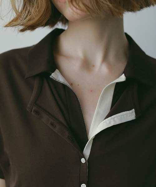 セール】ヘンリーポロレイヤードセットプルオーバー（Tシャツ